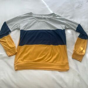 Cut-out Color Block Longsleeve